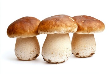 Poster - The white branch of mushrooms head on the background is a fresh fungi ingredient for preparing meals.