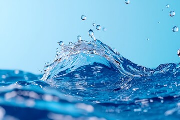 Poster - When pouring water, there are bubbles that appear