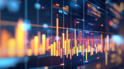 Poster - Futuristic Data Visualization for AI Powered Business Decision Support