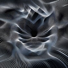 Poster - moiré pattern interference patterns form as signals overlap in