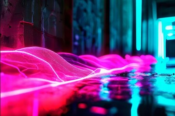 Poster - neon wave