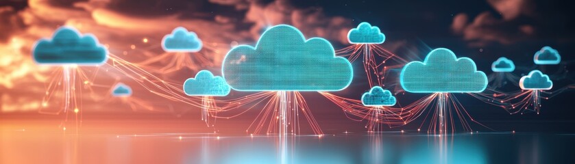 Poster - Cloud computing and cyber security in data storage networks digital environment future trends overview