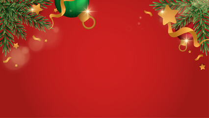 Poster - Colorful Christmas Seasons Design 3d Elements Background. Vector Illustration. Design Illustration for Cover, Print, Poster, Wallpaper, Background, Banner, Pamphlet, Presentation