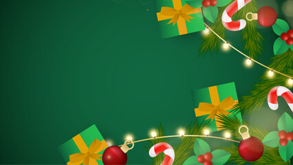 Poster - Colorful Vector Illustration Seasons New Year Backgrounds With 3d Element Decorations. Design Illustration for Cover, Print, Poster, Wallpaper, Background, Banner, Pamphlet, Presentation