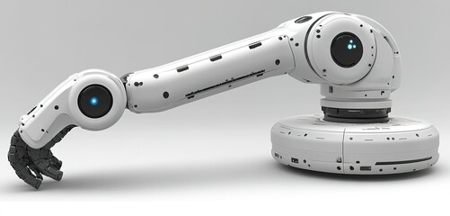 Poster - Advanced robotic arm demonstrating precision and versatility in industrial automation and technology innovation