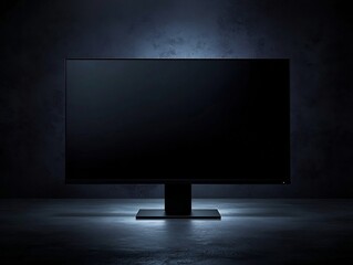 Poster - ultra slim monitor for multitasking and office work with clean background
