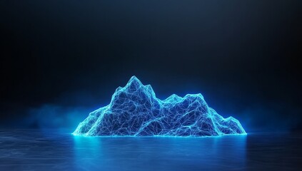 Poster - A neural network with nodes and lines symbolizing data flow and AI learning.