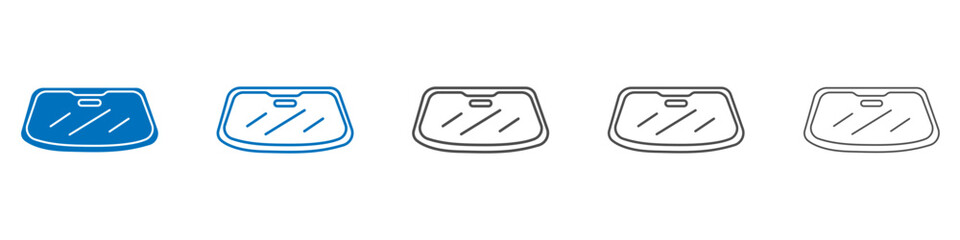 Poster - car windscreen icon vector set collection for web
