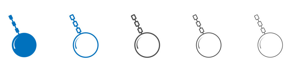 Poster - Demolition ball icon vector set collection for web
