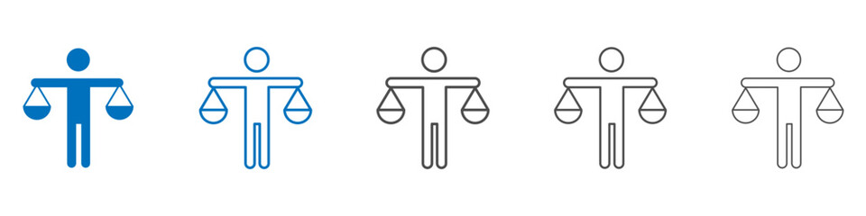 Poster - Ethics icon vector set collection for web