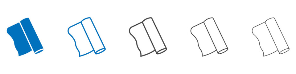 Poster - Foil roll icon vector set collection for web