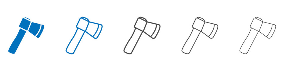Poster - Hatchet icon vector set collection for web