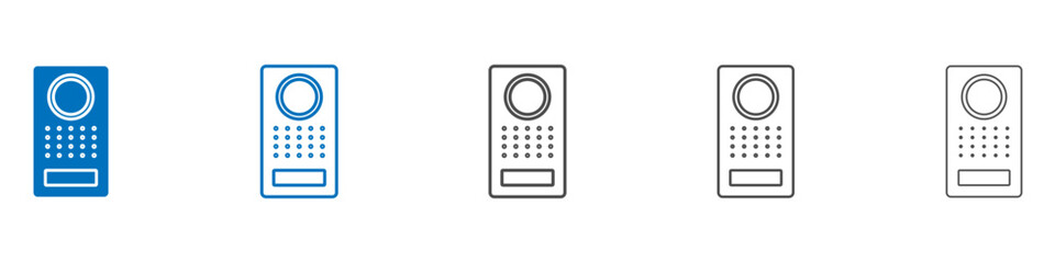 Poster - Intercom icon vector set collection for web