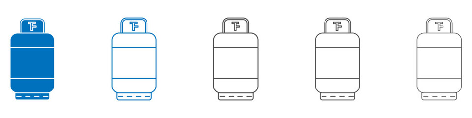 Poster - LPG icon vector set collection for web