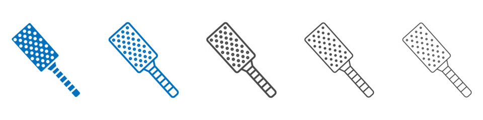 Poster - Microplane grater icon vector set collection for web