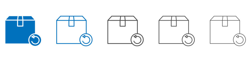 Poster - Return purchase icon vector set collection for web