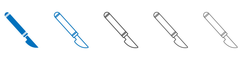 Poster - Scalpel icon vector set collection for web