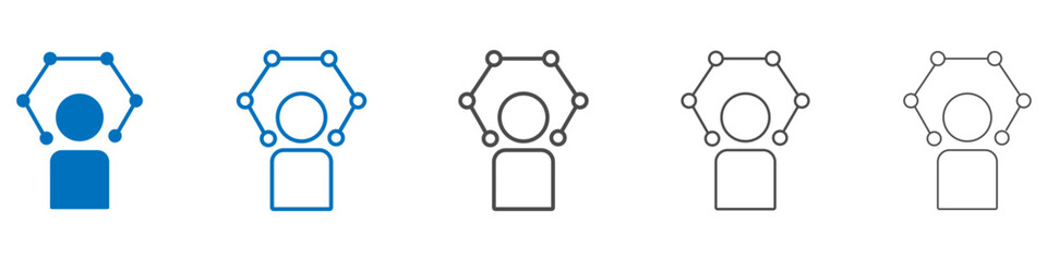 Poster - Skills set icon vector set collection for web