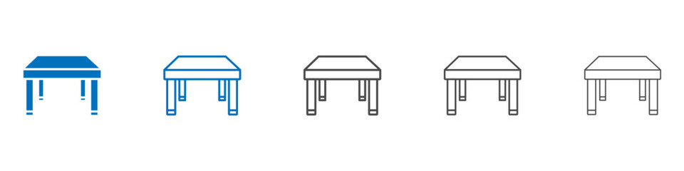 Poster - Table icon vector set collection for web