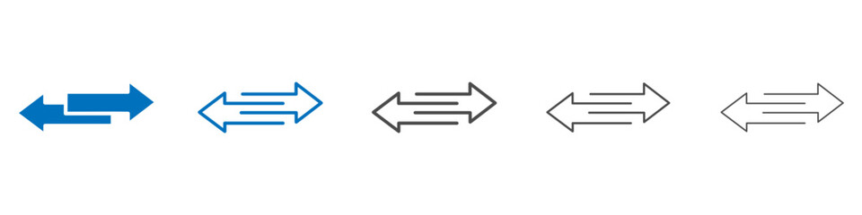 Poster - Transfer arrows Icon vector set collection for web