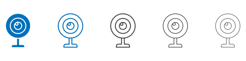 Poster - Web camera icon vector set collection for web