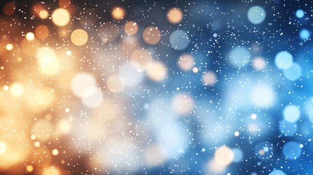 an abstract Christmas bokeh background, showcasing a blend of colorful orbs and sparkling lights.