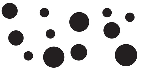 Poster - Dotted line icon vector, dotted seamless line flat geometric circle line isolated on white background.
