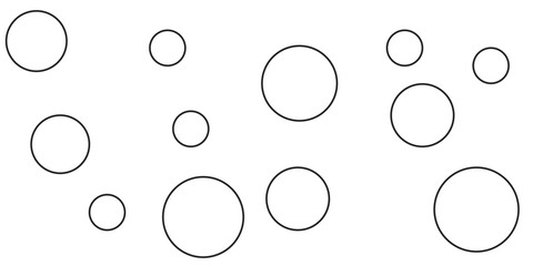 Poster - Dotted line icon vector, dotted seamless line flat geometric circle line isolated on white background.