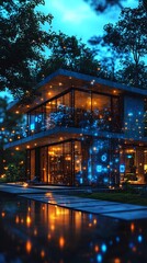 Poster - smart home integrated with glowing smart grid for real time energy monitoring and optimization