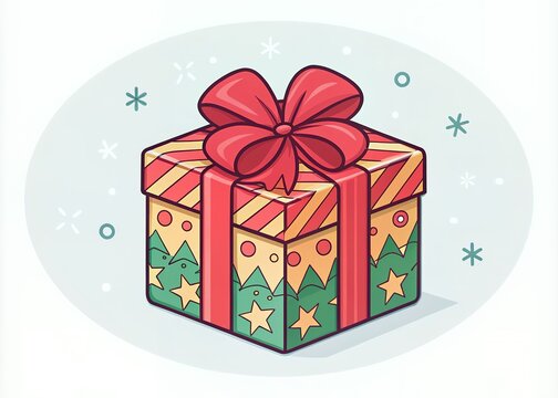 christmas gift box Arrangement of Christmas themed emoji