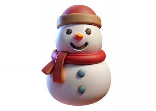 snowman on white Arrangement of Christmas themed emoji