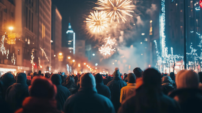 celebrating new year in the city