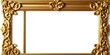 © Chanchai - Ornate gold picture frame with carved patterns, high end decor, classic, gold