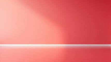 Poster - Abstract red gradient background with soft lighting and minimalistic design elements.