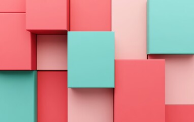 Poster - Colorful abstract shapes arranged in an artistic pattern for modern design projects.