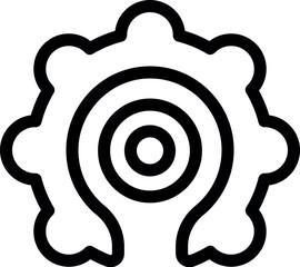Poster - Simple yet effective gear icon representing settings, configuration, and customization options