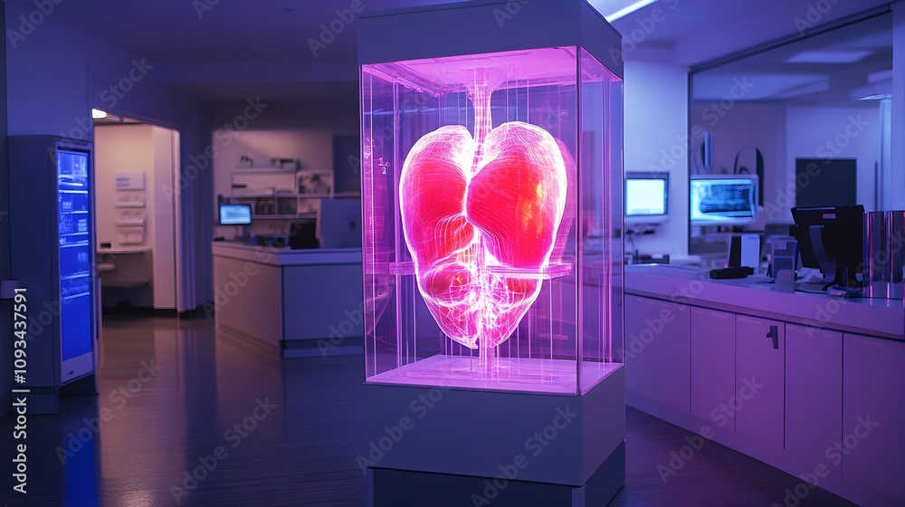 Medical technology showcase 3d heart visualization in modern healthcare ...