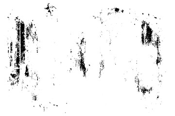 Poster - Black vector background with white noise and dust pattern. Rough distressed paper overlay featuring vintage scratches, grainy dirt, and shabby grunge design.