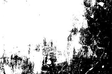 Poster - Grungy vintage background with black vector overlay. Rough, distressed wall texture with old paint, ink splashes.
