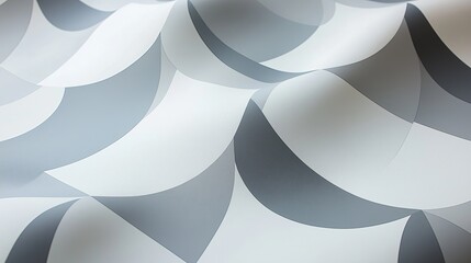 Poster - Minimalist Geometric Patterns in Soft Monochrome