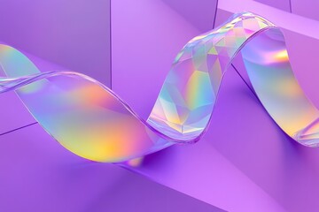 Aufkleber - A pair of glasses sitting on a purple surface, waiting for use