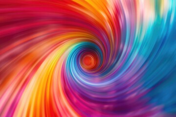 Poster - Colorful paint swirl on a dark background, ideal for arts and design projects