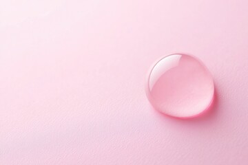 Poster - A close-up shot of a glass object placed on a pink surface