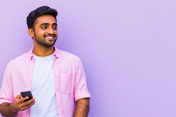 Poster - A person holding a cell phone, possibly waiting for a call or checking messages