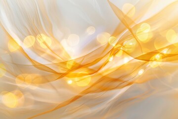 Poster - A blurry image featuring a yellow and white background with soft focus