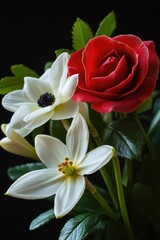 Poster - Close-up shot of flowers in a decorative vase, ideal for home decor or interior design projects