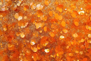 Poster - High-angle shot of a cluster of vibrant orange spheres