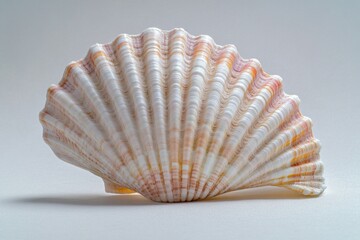 Poster - Close-up shot of a shell on a white background