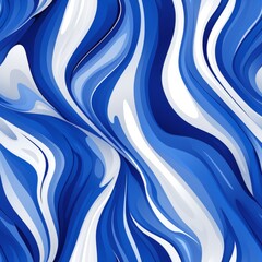 Poster - Abstract waves  thin lines in various shades of a single color create unique patterns