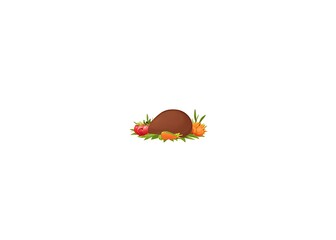 Aufkleber - A set of isolated Thanksgivin icons against a white background in vector format to be used for various digital purposes freely.